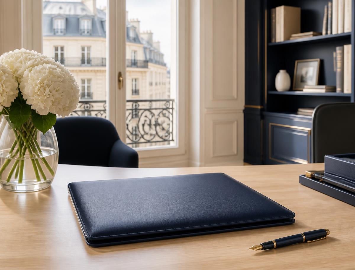 Contrat d'assurance-vie sur un bureau lumineux