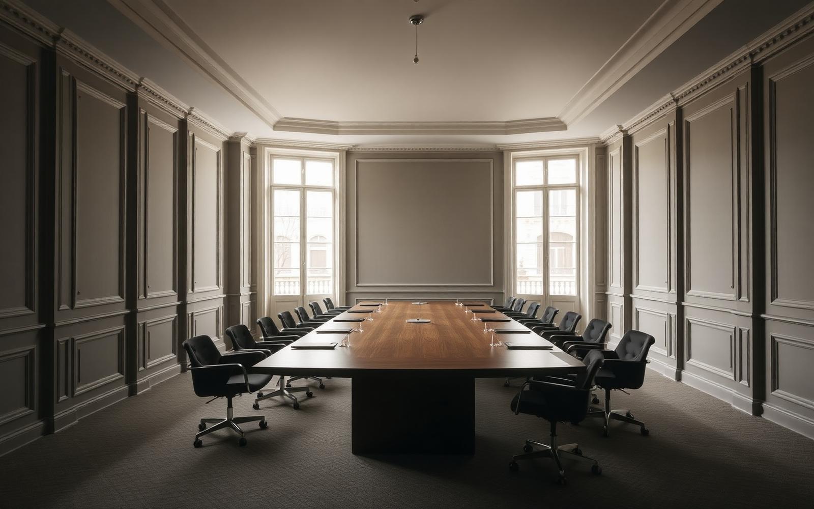 Salle de réunion haussmannienne du cabinet